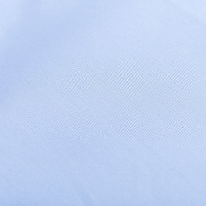 Canali Sky Blue Plain Cotton Shirt Fabric