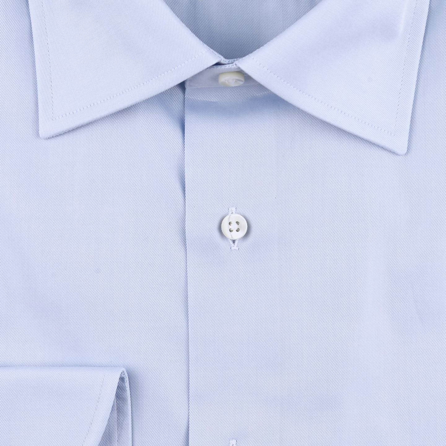 Canali Sky Blue Single Cuff Shirt Shirt Fabric