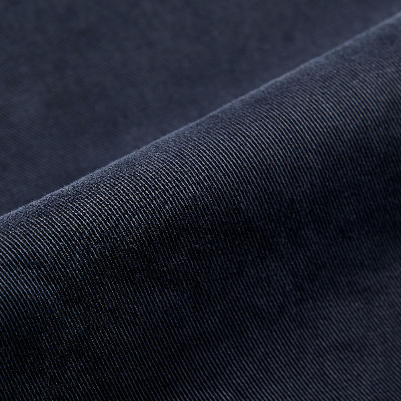 Canali Washed Navy Cotton Twill Jeans Fabric