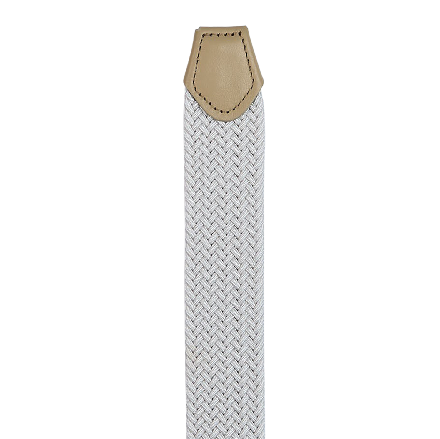 Canali White Braided Cotton Canvas 35mm Belt Edge