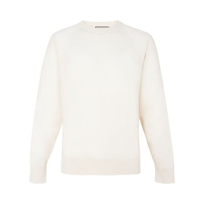 White Cotton/Silk Sweater