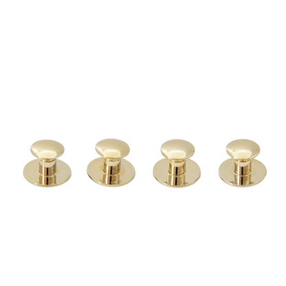 Codis Maya Solid Brass Gold Plated Bow Stud Set Feature