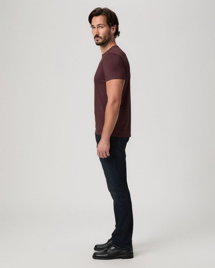 Dark Basalt Cotton Sorden Crew Neck T-Shirt