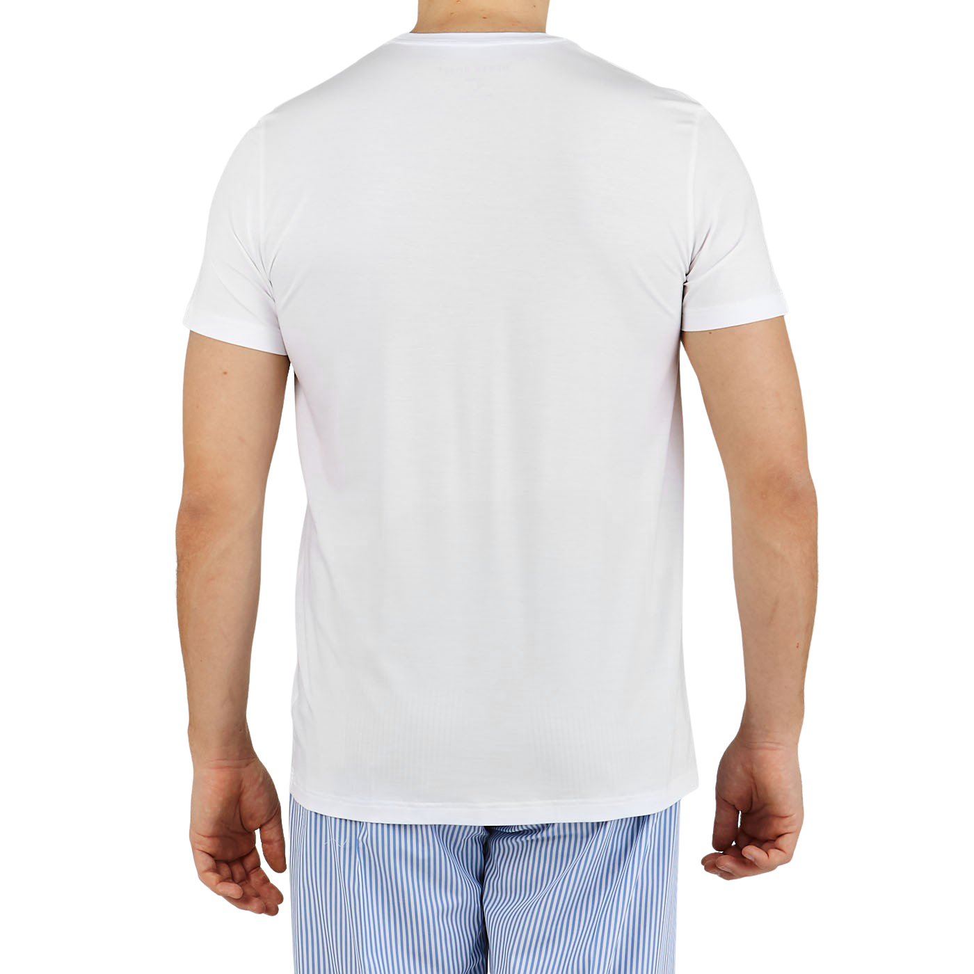 Derek Rose White Micro Modal Stretch T-shirt Back