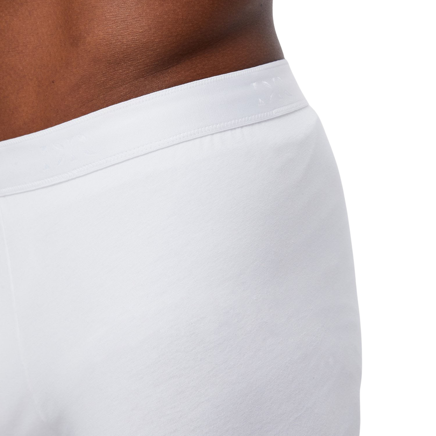 Derek Rose White Pima Cotton Stretch Boxer Briefs Detail