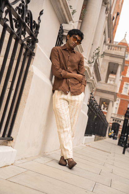 Dark Brown Suede Friulane Certosa