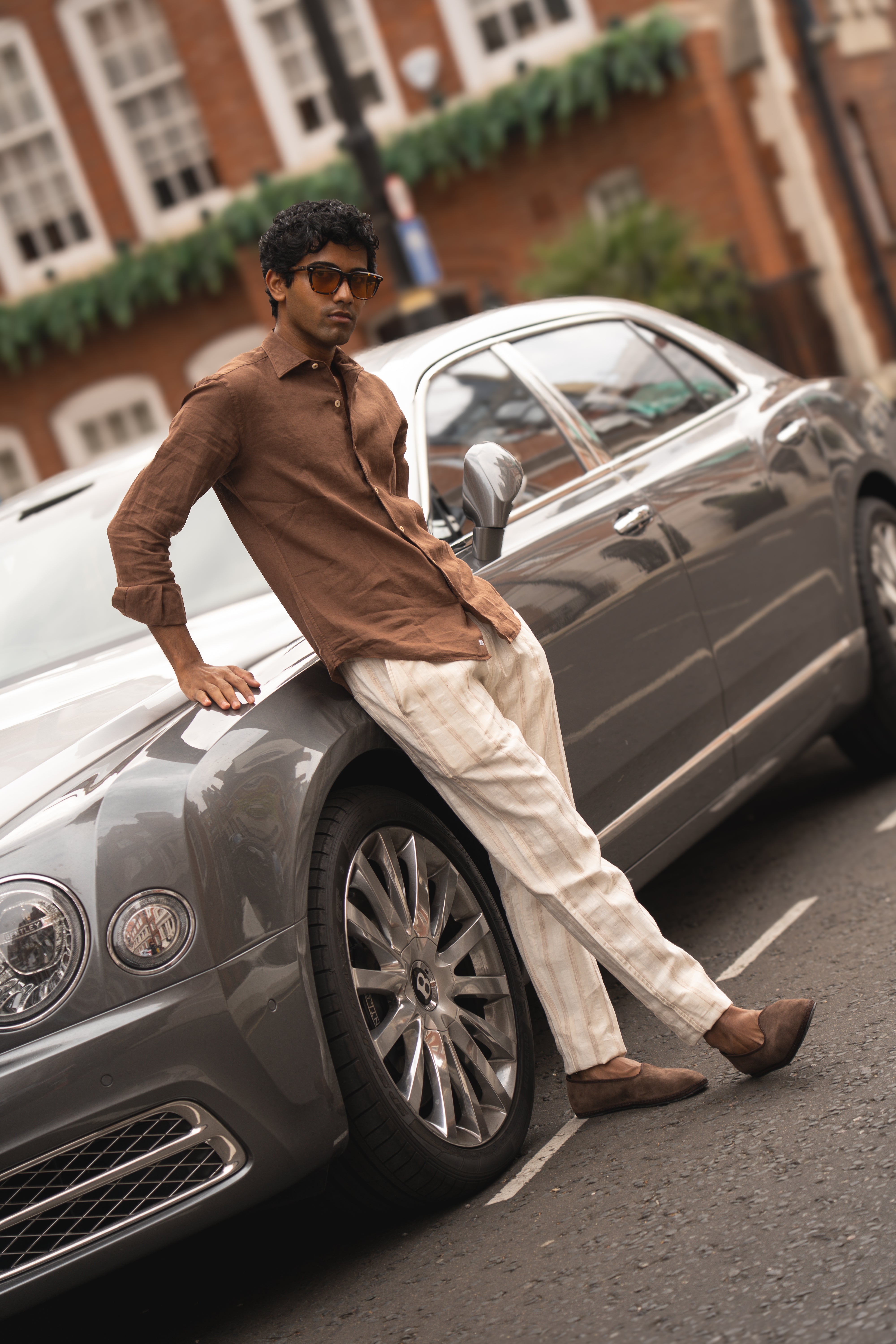 Dark Brown Suede Friulane Certosa