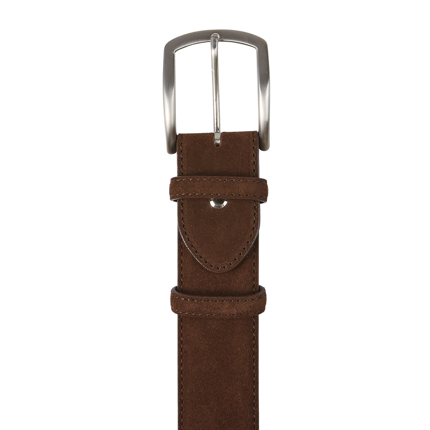 Elliot Rhodes Brown Suede Leather 40mm Belt Buckle