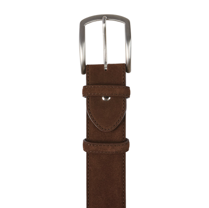 Elliot Rhodes Brown Suede Leather 40mm Belt Buckle