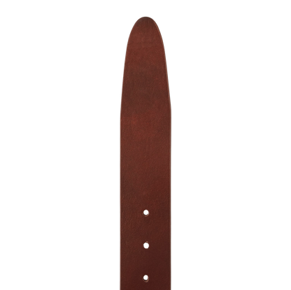 Elliot Rhodes Brown Unlined Smooth Leather 40mm Belt Edge