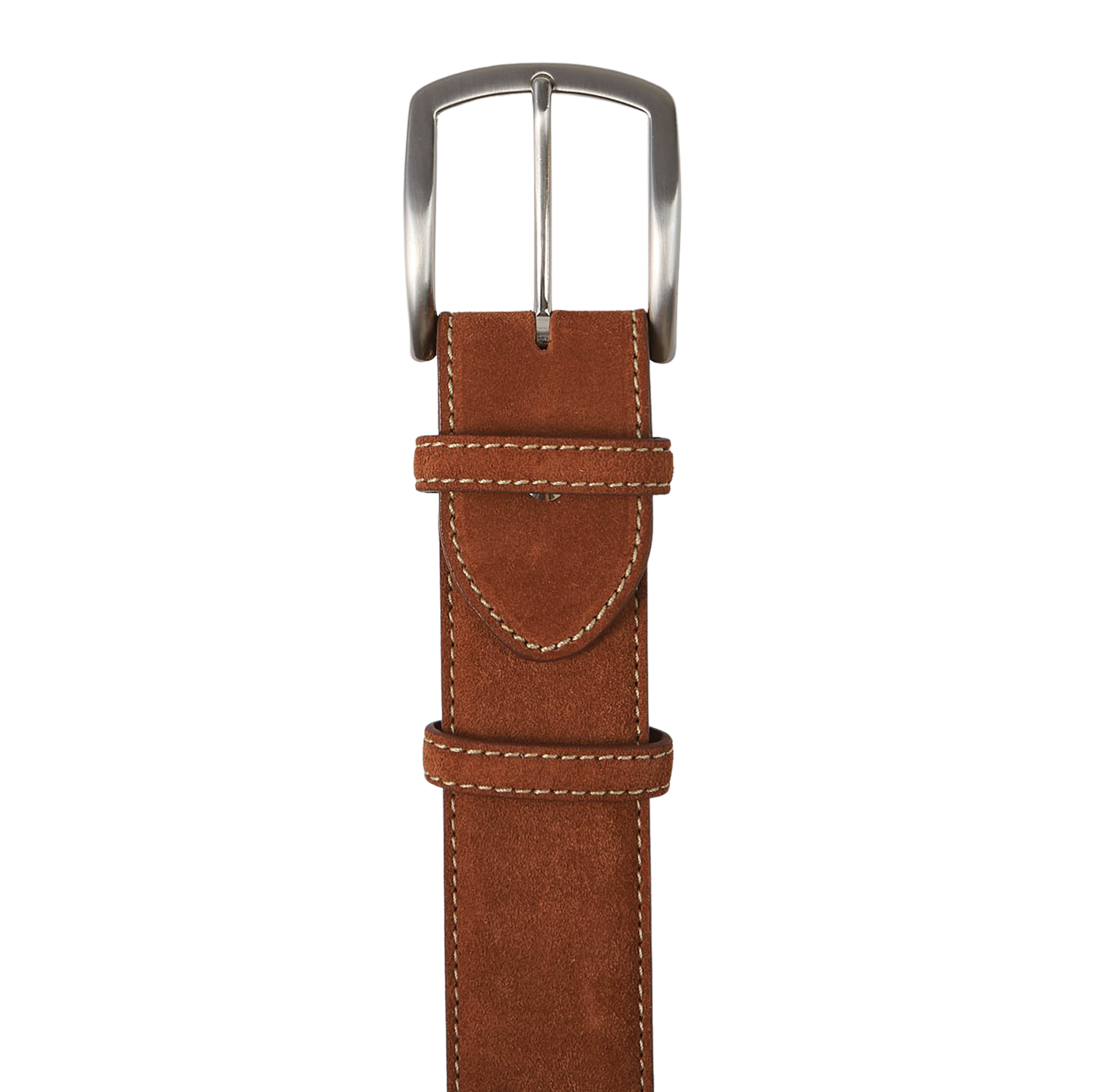Elliot Rhodes Tan Suede Leather 40mm Belt Buckle