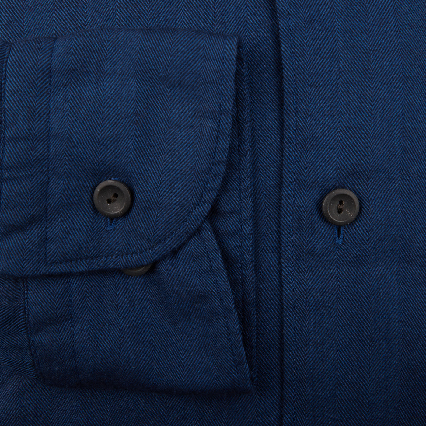 Eton Dark Blue Cotton Tencel Contemporary Shirt Open