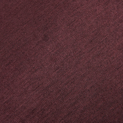 Eton Dark Red Knitted Cotton Pique Shirt Fabric