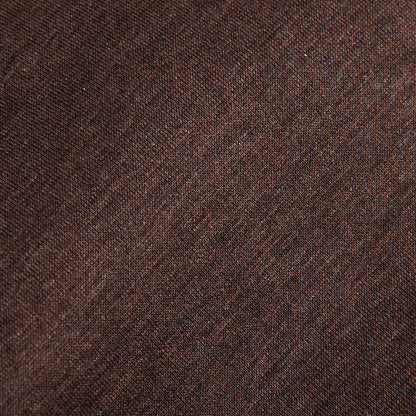Eton Mahogany Brown Knitted Cotton Pique Shirt Fabric
