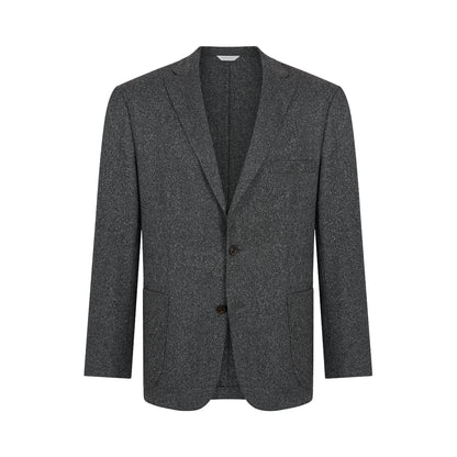Grey Donegal Virgin Wool Quarter Lined K Jacket Suit