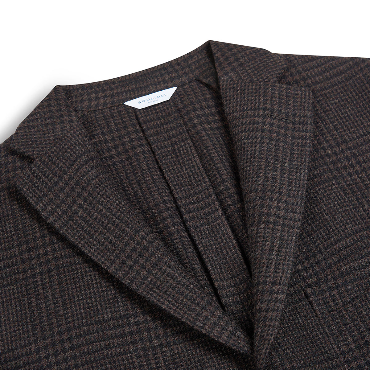 Brown/Black Wool Cashmere Glen Check K Jacket
