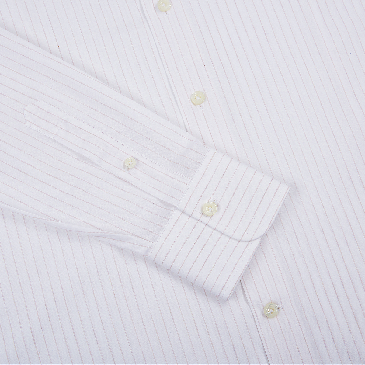 Pink Wide Stripe Single Cuff Shirt