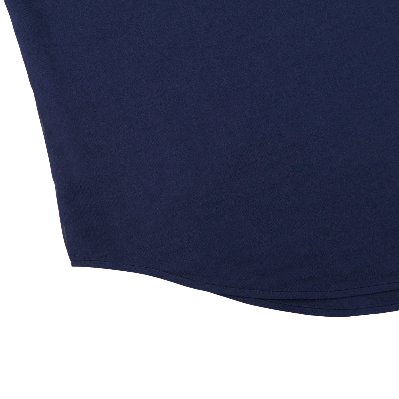 Fedeli Dark Blue Cotton Stretch Beach Shirt Edge