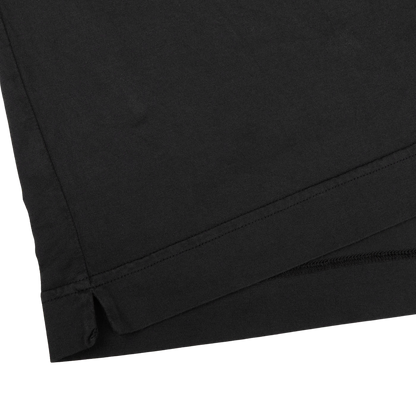 Fedeli Washed Black Organic Cotton Jersey T-Shirt Edge