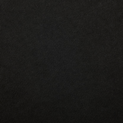 Fedeli Washed Black Organic Cotton Jersey T-Shirt Fabric