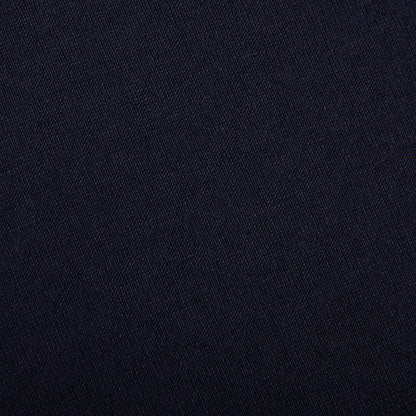 Fedeli Washed Blue Organic Cotton Jersey T-Shirt Fabric