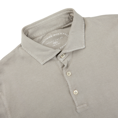 The men's luxury Fedeli Giza cotton polo shirt.