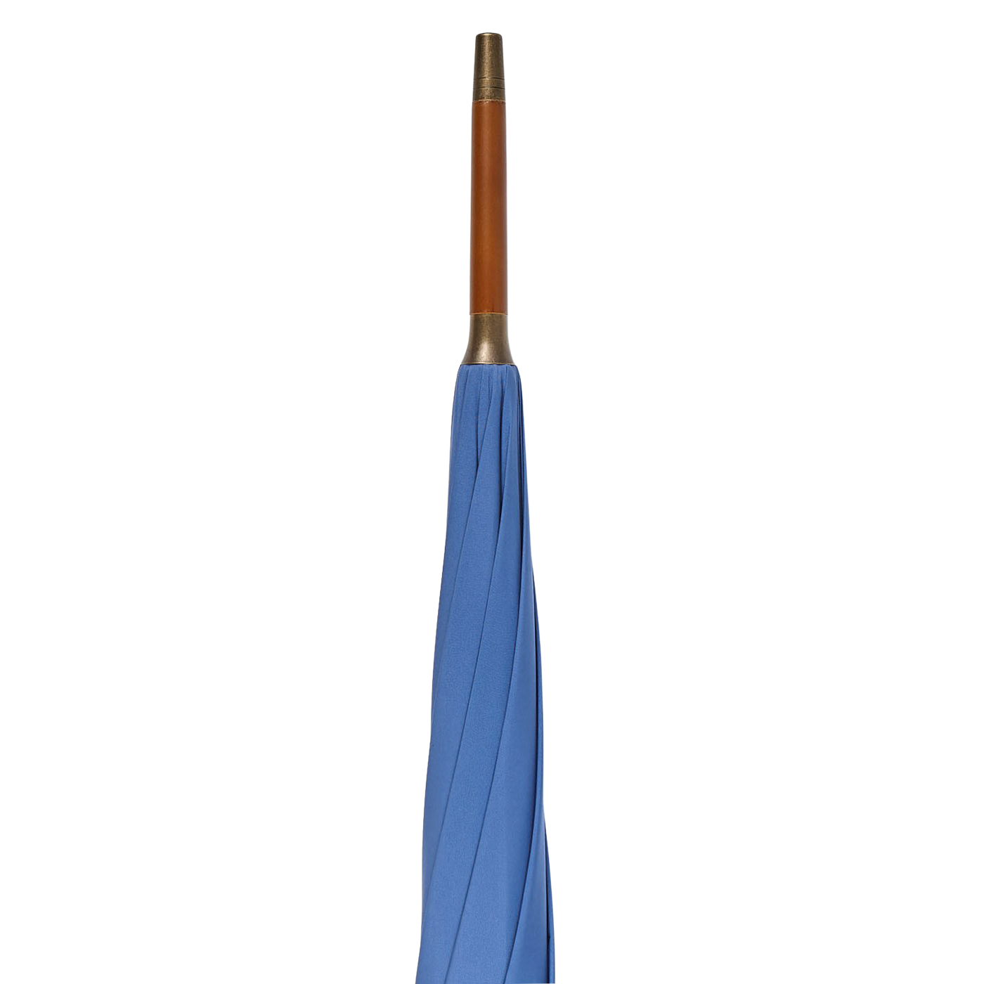Fox Umbrellas Azur Blue Light Whangee Handle Umbrella Edge