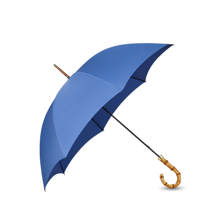 Fox Umbrellas Azur Blue Light Whangee Handle Umbrella Feature