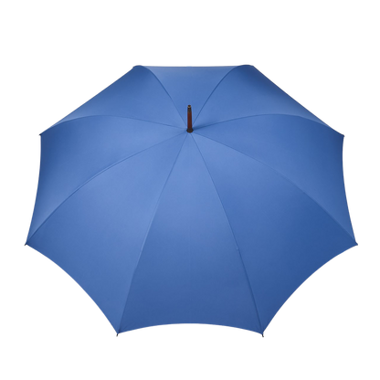 Fox Umbrellas Azur Blue Light Whangee Handle Umbrella Top