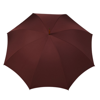Fox Umbrellas Bordeaux Polished Maple Handle Umbrella Top
