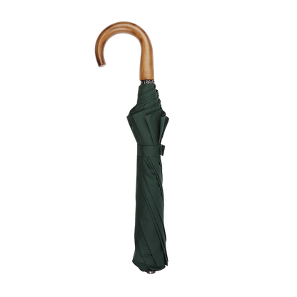 Fox Umbrellas Green Telescopic Maple Handle Umbrella Full