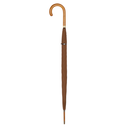 Fox Umbrellas Light Brown Polished Maple Handle Umbrella Fold