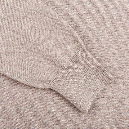 Gran Sasso Beige Extra Fine Merino Roll Neck Cuff