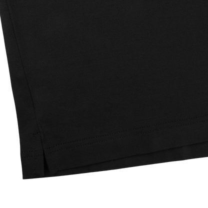 Gran Sasso Black Cotton Filo Scozia Polo Shirt Edge