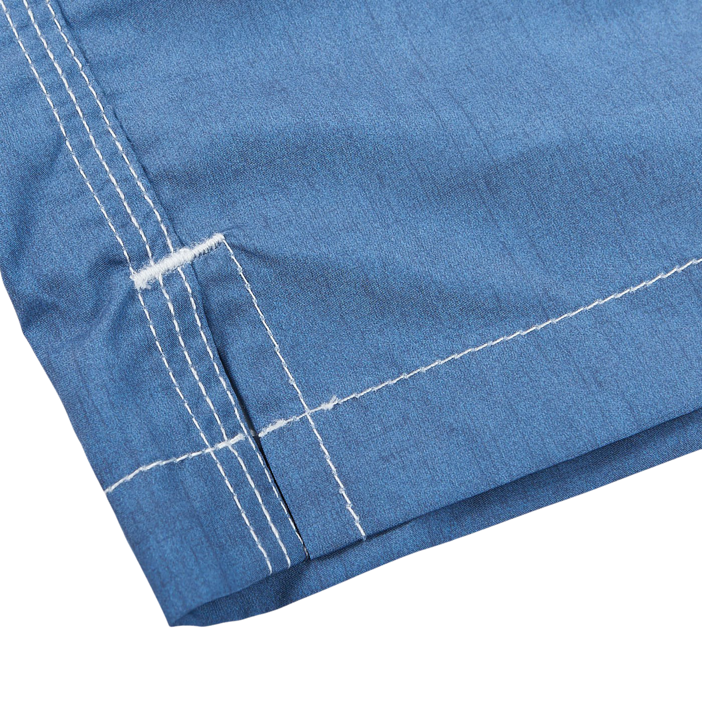 Gran Sasso Blue Melange Recycled Microfiber Swimshorts Edge