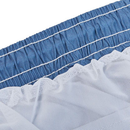 Gran Sasso Blue Melange Recycled Microfiber Swimshorts Inside