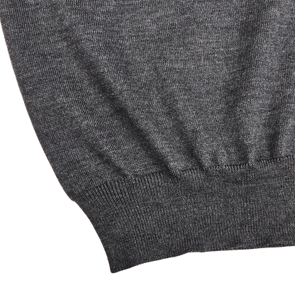Gran Sasso Charcoal Extra Fine Merino Wool Vest Edge