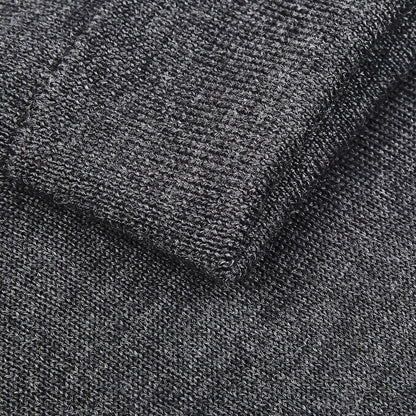 Gran Sasso Grey Extra Fine Merino Roll Neck Brim