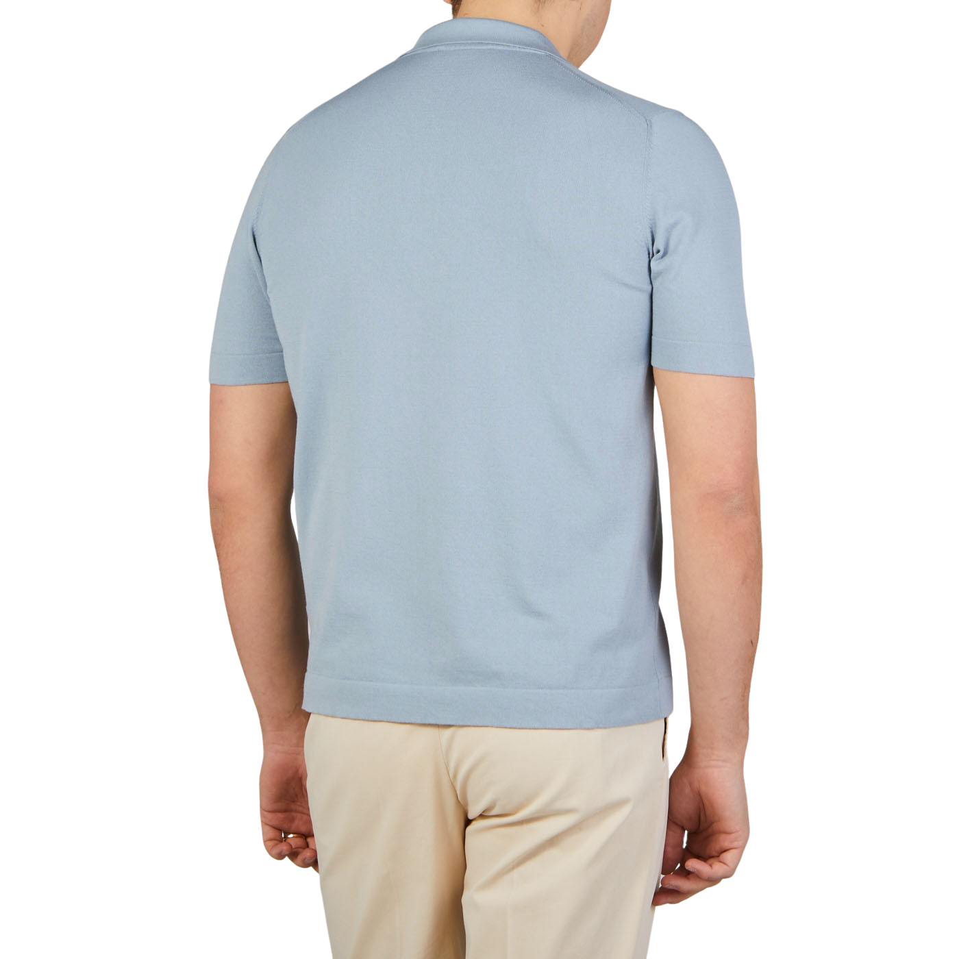 Gran Sasso Mint Green Fresh Cotton Bowling Shirt Back