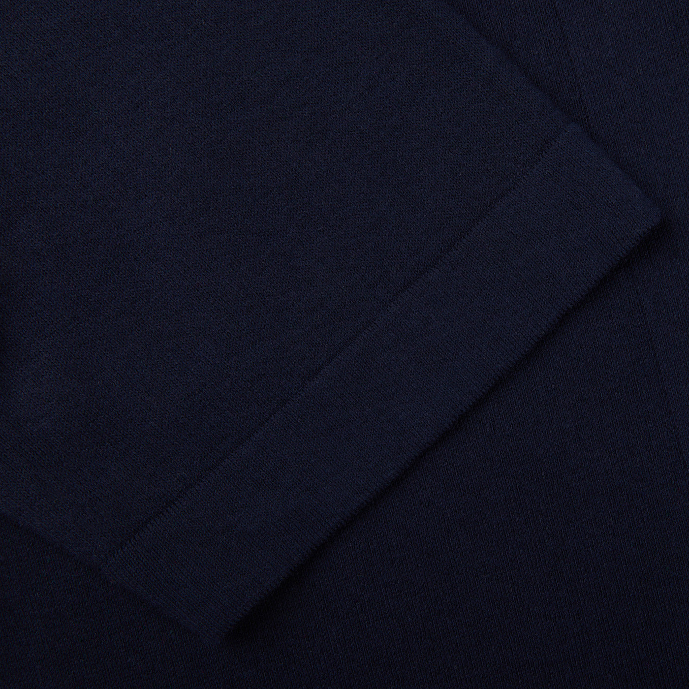 Gran Sasso Navy Blue Fresh Cotton Bowling Shirt Cuff