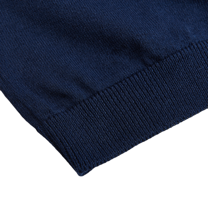 Gran Sasso Royal Blue Fresh Cotton Polo Shirt Edge