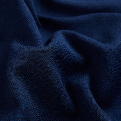 Gran Sasso Royal Blue Fresh Cotton Polo Shirt Fabric