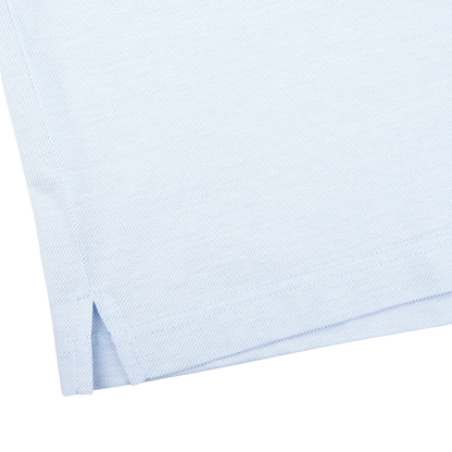 Gran Sasso Sky Blue Cotton Filo Scozia Popover Shirt Edge