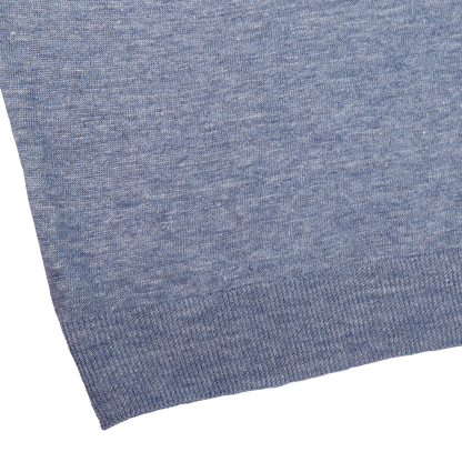 Gran Sasso Sky Blue Melange Linen T-shirt Edge