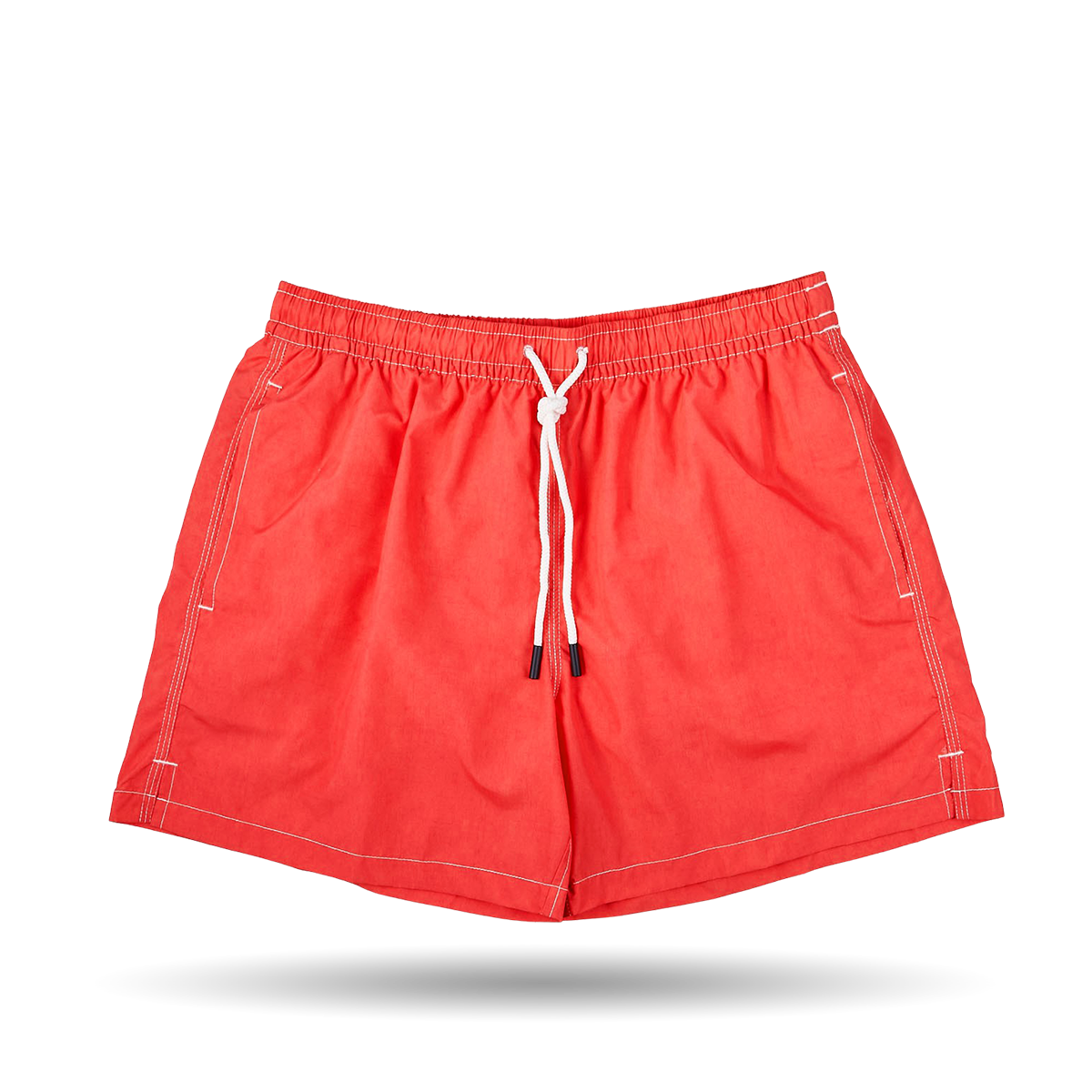 Gran Sasso Solid Red Recycled Microfiber Swimshorts Feature