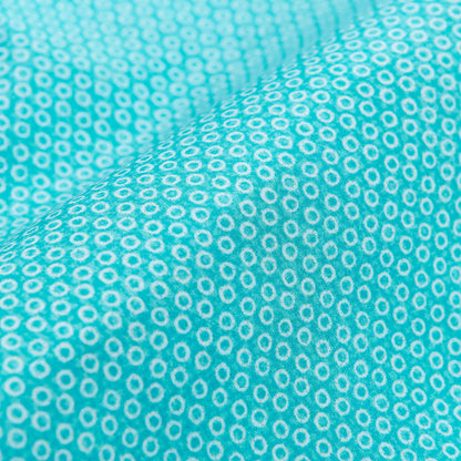 Gran Sasso Turquoise Printed Recycled Microfiber Swimshorts Fabric