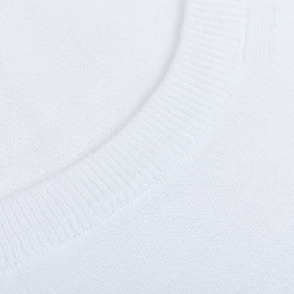 Gran Sasso White Organic Cotton T-Shirt Brim