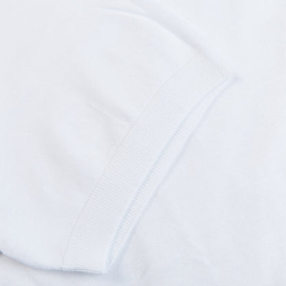 Gran Sasso White Organic Cotton T-Shirt Cuff