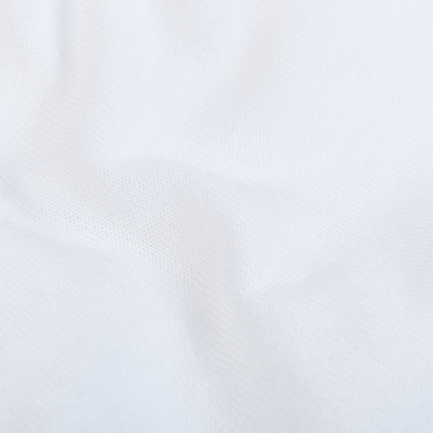 Gran Sasso White Organic Cotton T-Shirt Fabric
