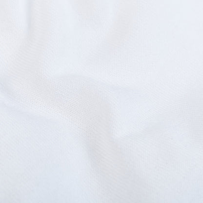 Gran Sasso White Organic Cotton T-Shirt Fabric